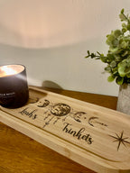 Personalised Moon Phase Wooden Trinket Tray – Celestial Jewellery Dish