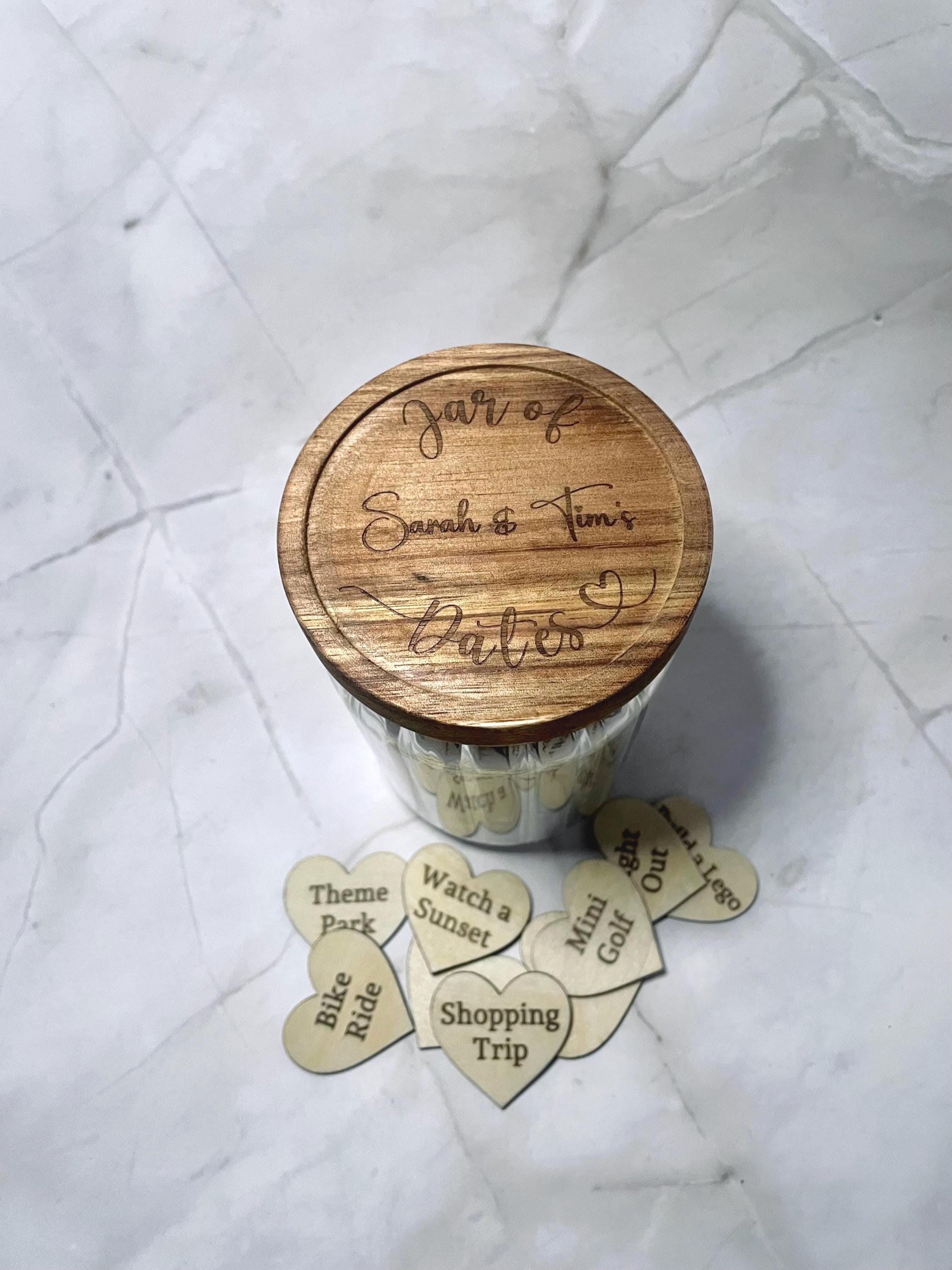 Personalised Date Night Jar | 52 Date Ideas | Wedding Gift for Couples | Valentine’s