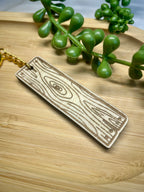 Touch Wood Wooden Keychain – Engraved Good Luck Charm