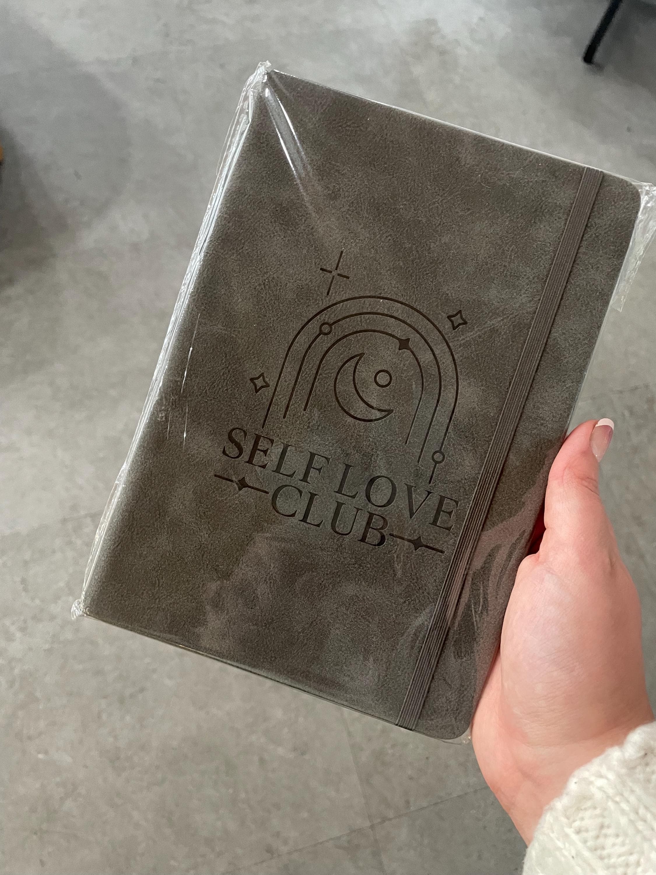 Self Love Club- Engraved A5 Faux Leather Lined Notebook