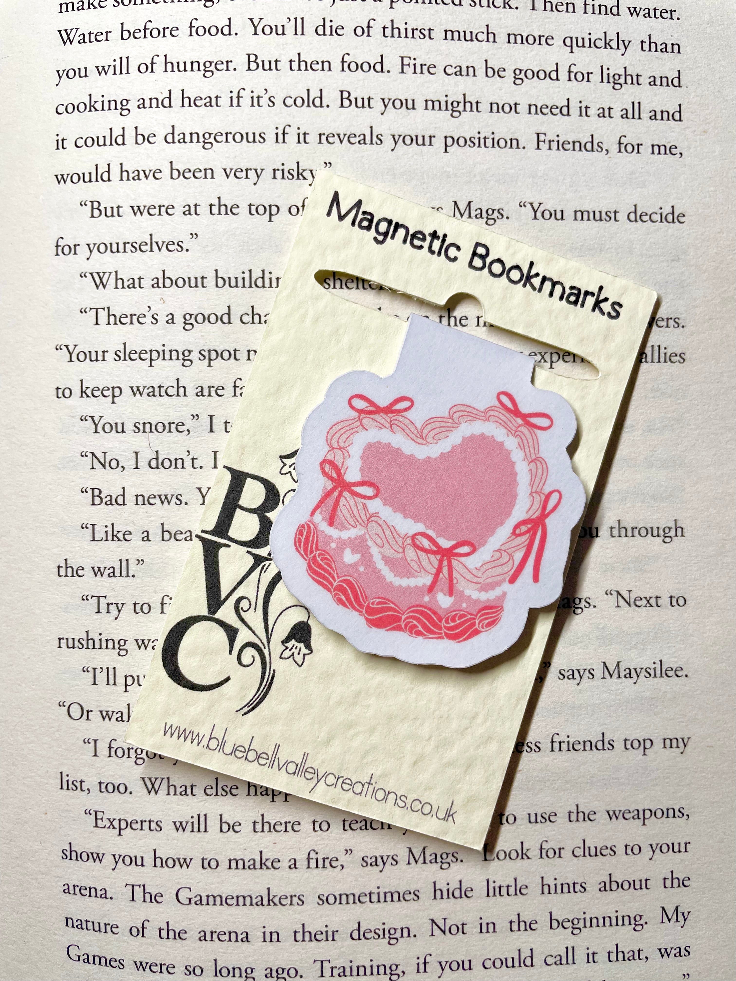 Heart Shaped Cake- Magnetic Bookmark