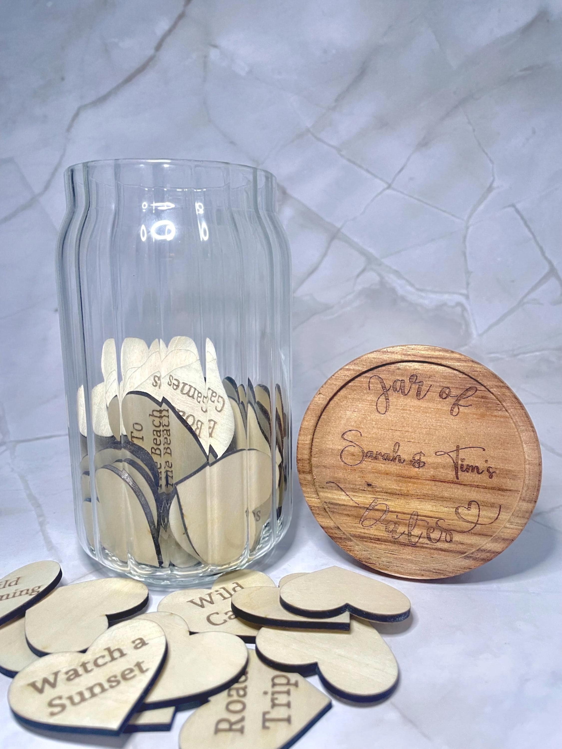 Personalised Date Night Jar | 52 Date Ideas | Wedding Gift for Couples | Valentine’s