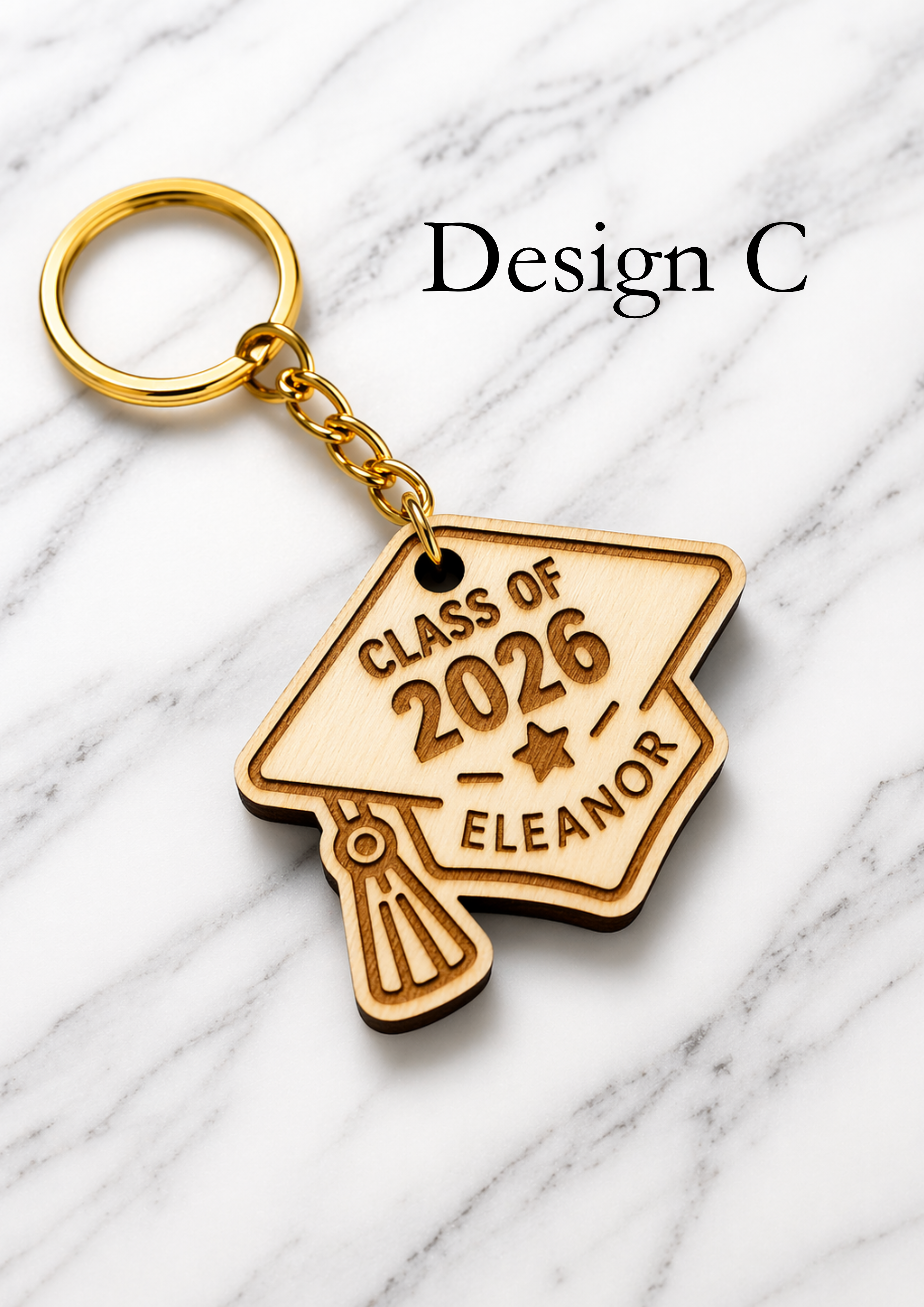 Personalised Graduation Keyring – Class of 2026 Keepsake