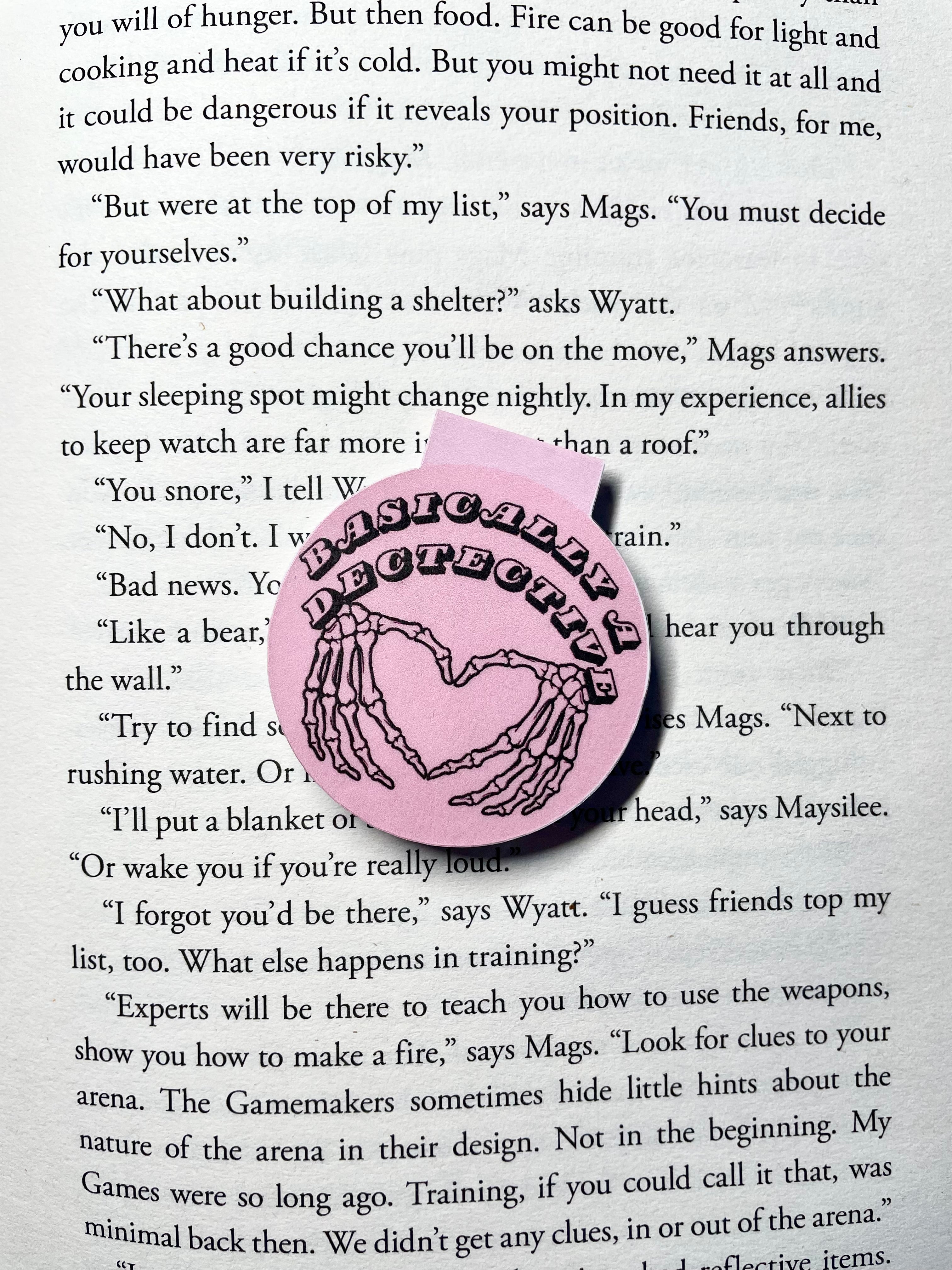 'Basically A Detective'- Magnetic Bookmark