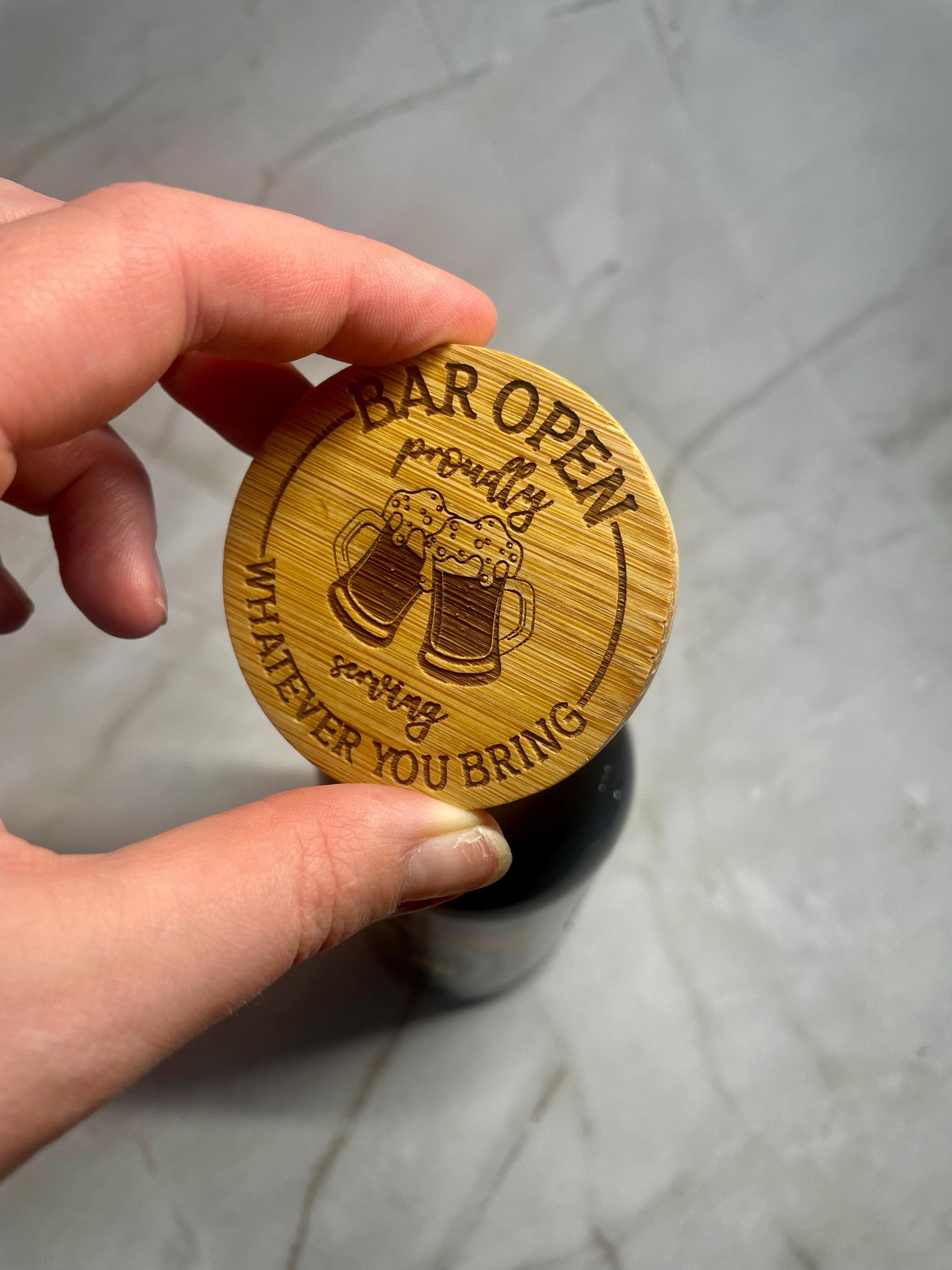 Bar Open Serving: Whatever You Bring- Magnetic Bottle Opener