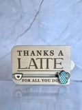 Thanks A Latte Gift Card Holder