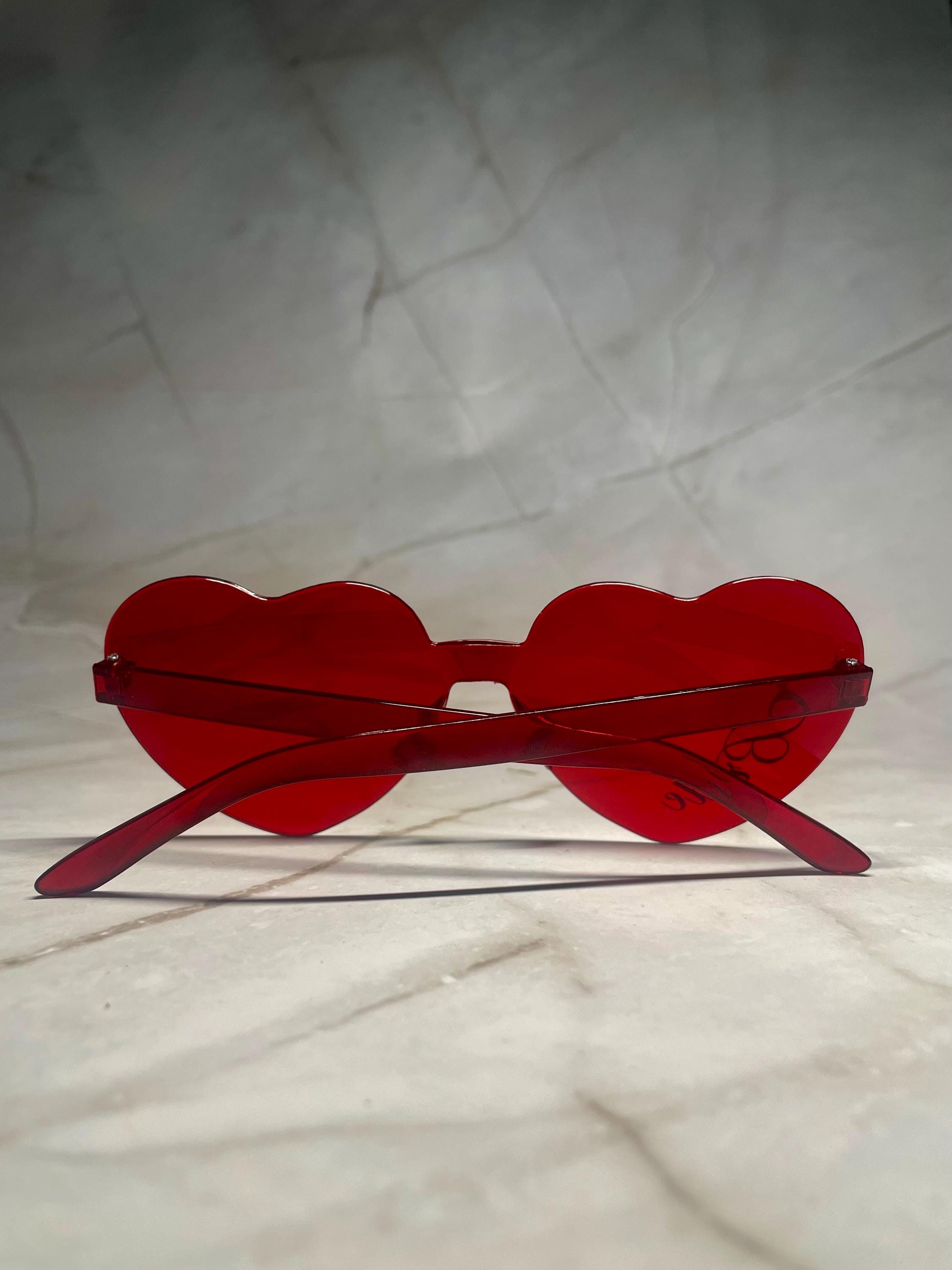 Personalised Heart Glasses - Party - School Leavers