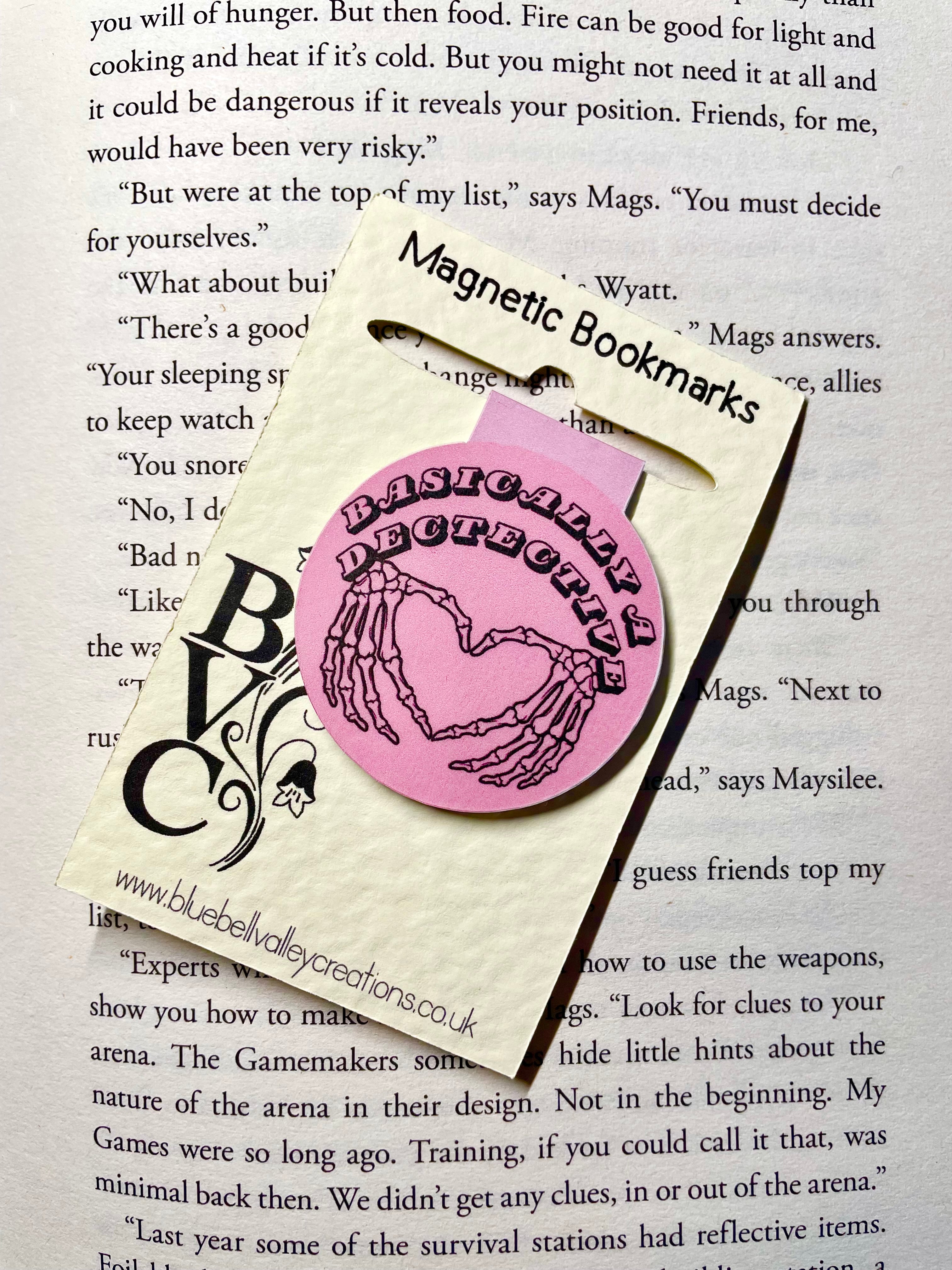 'Basically A Detective'- Magnetic Bookmark