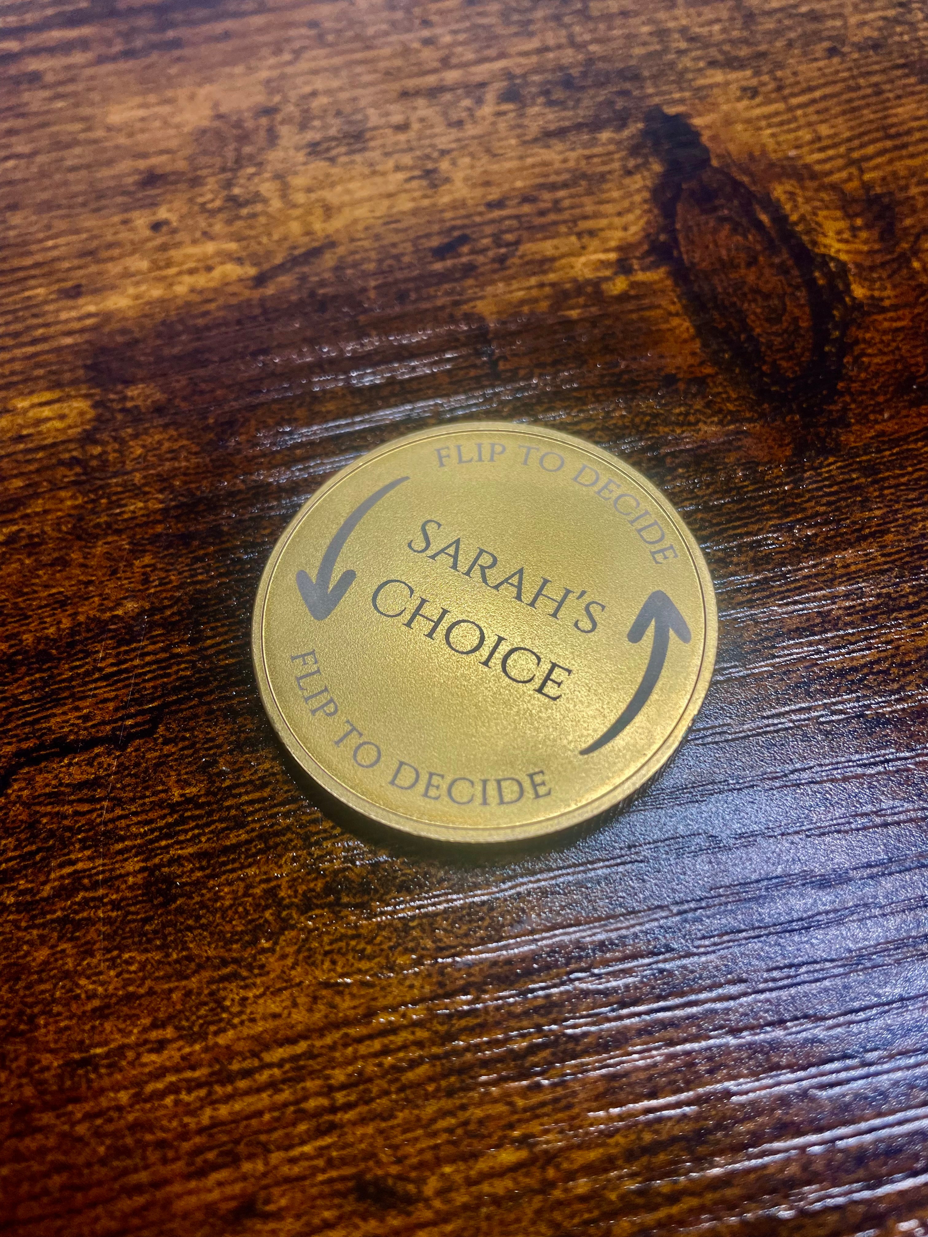 Personalised Metal Decision Coin