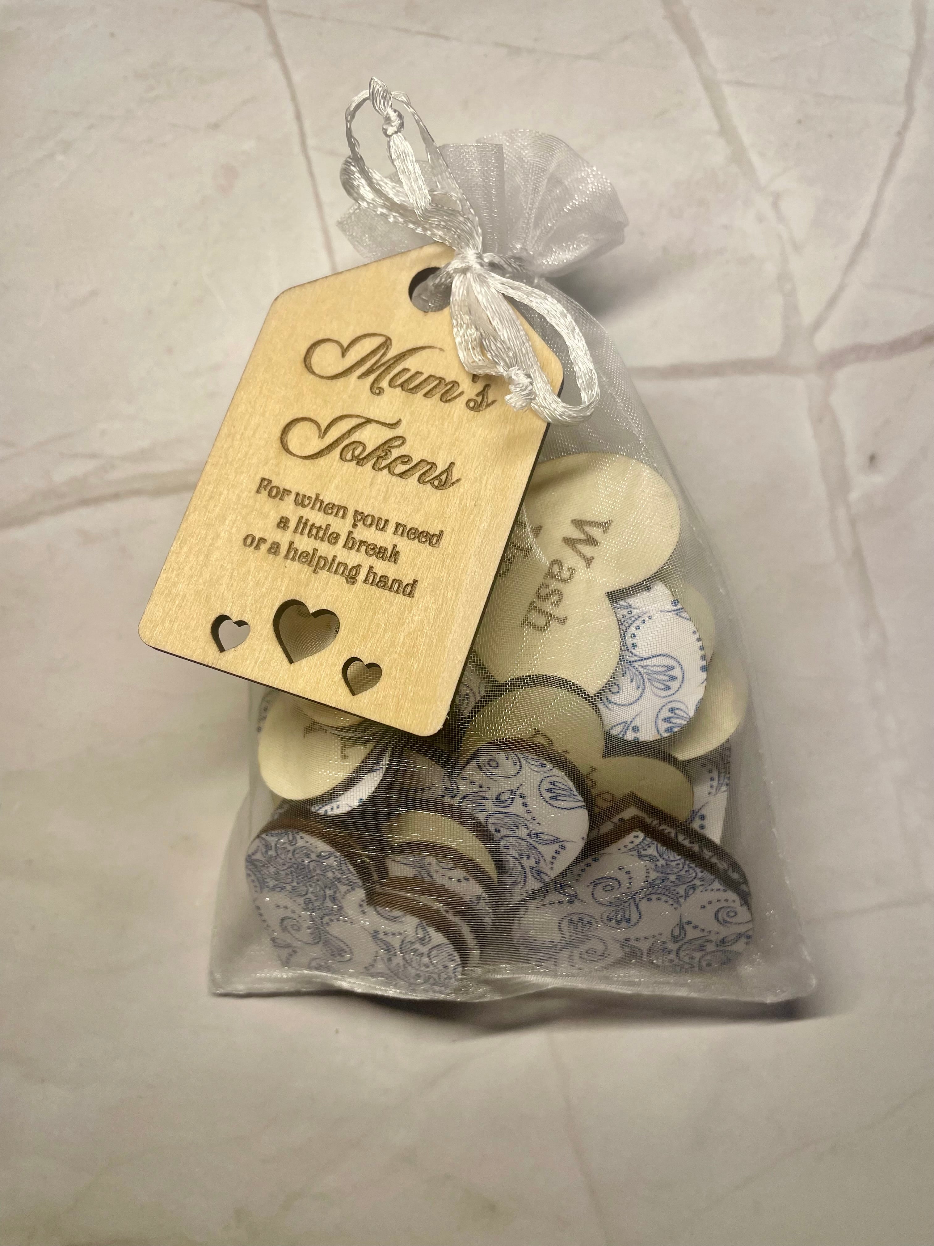 Mum’s Wooden Reward Tokens – Mother’s Day Gift Set