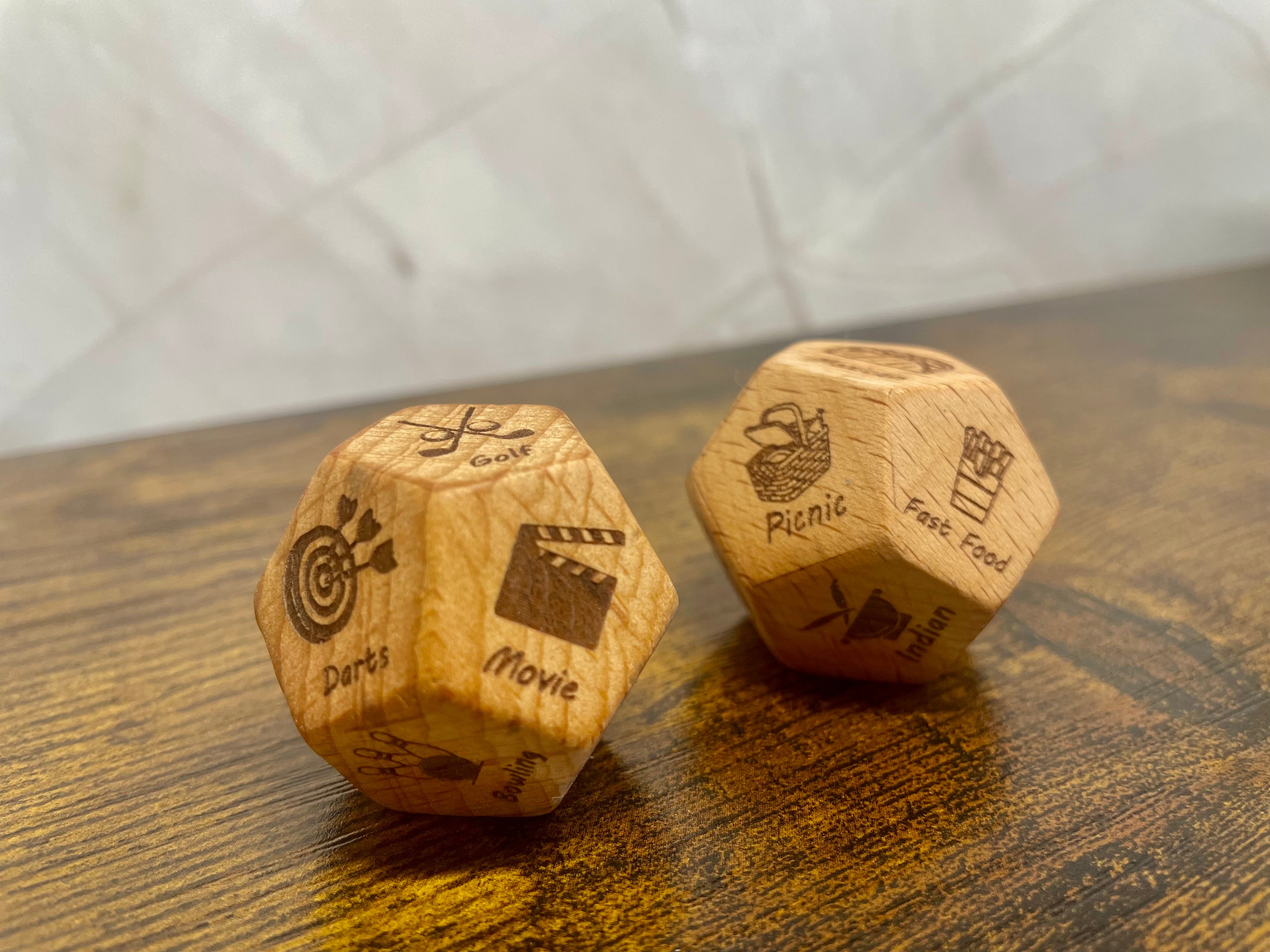 Personalised Decision Dice | Date Night | Custom Food & Activity Dice | Couples Gift