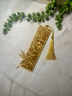 Hummingbird Wooden Bookmark – Floral Engraved Design – Rustic Basswood Page Marker with Tassel – Nature Lover Gift