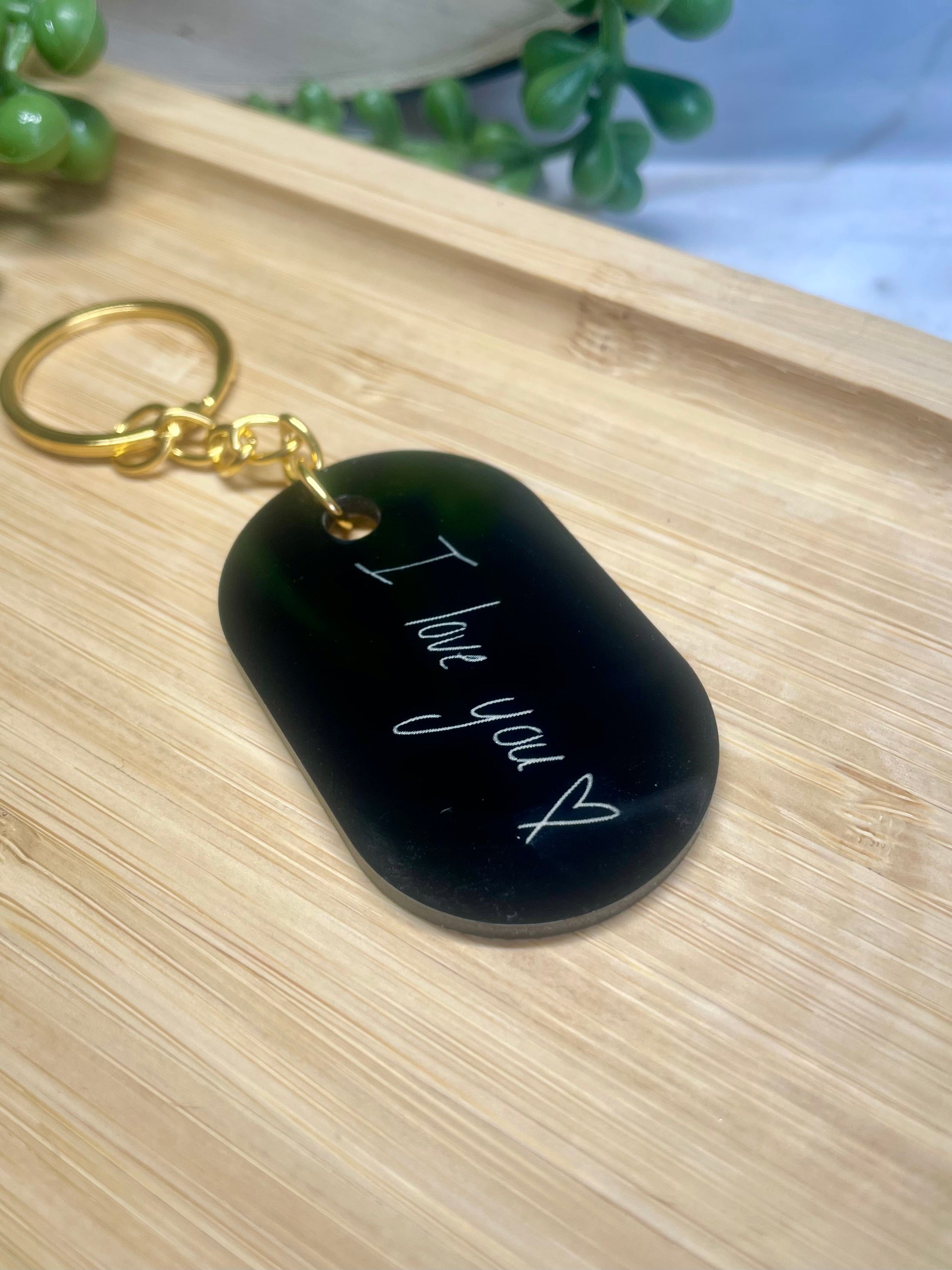 Personalised Acrylic Photo Keychain – Custom Photo & Handwritten Message