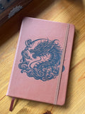 Fantasy Dragon- Engraved A5 Faux Leather Lined Notebook
