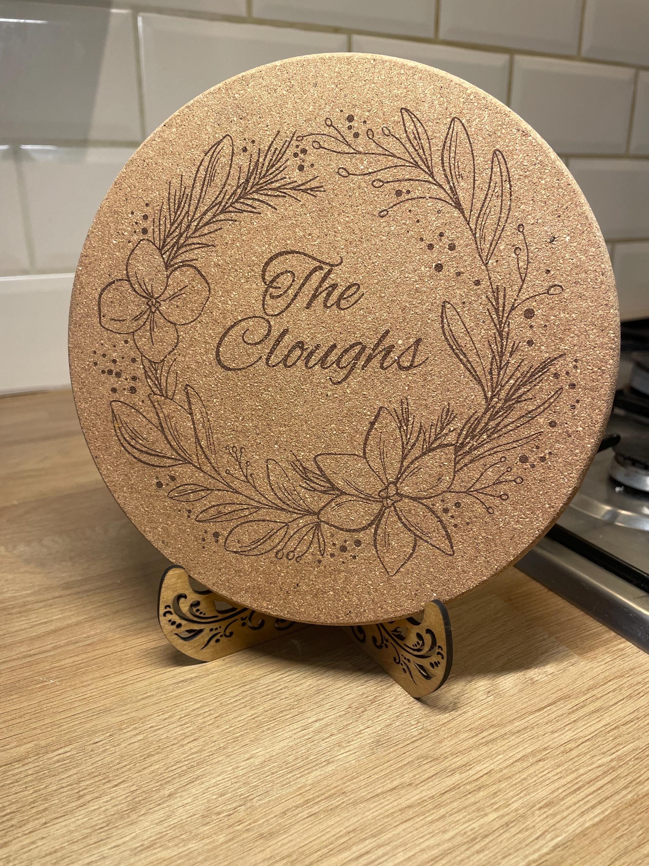 Personalised Cork Trivet | Kitchen Utensils | Pan Protection