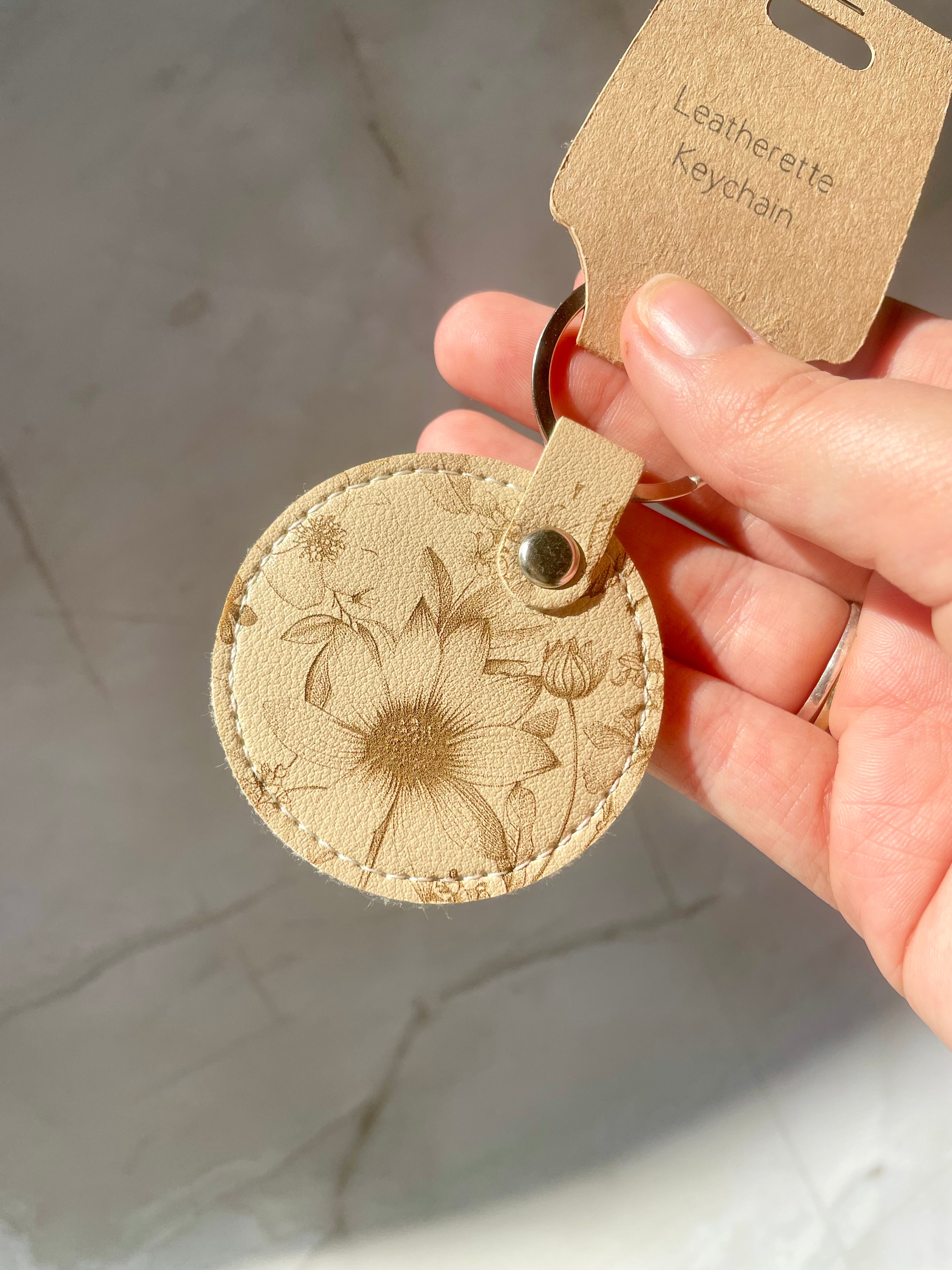 Funny Mum Faux Leather Keychain – “The Only Person Who Knows Where Everything Is”