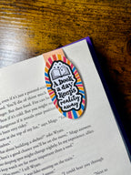 A Book A Day Keeps Reality Away- Magnetic Bookmark