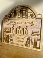 Personalised Books Read Tracker – Stand or Hanging Reading Counter Gift