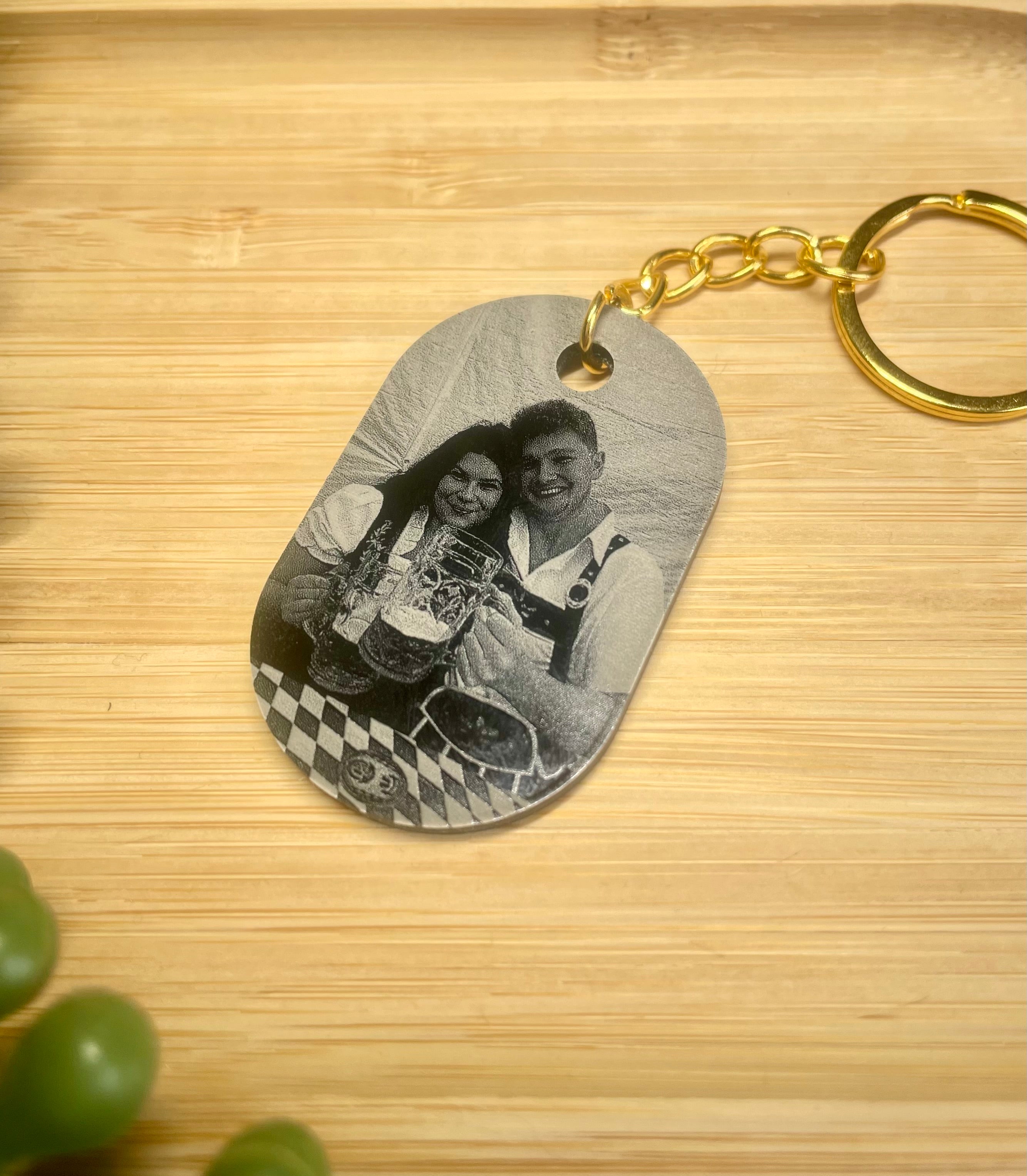 Personalised Acrylic Photo Keychain – Custom Photo & Handwritten Message