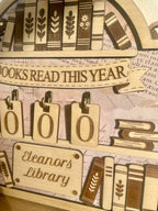 Personalised Books Read Tracker – Stand or Hanging Reading Counter Gift
