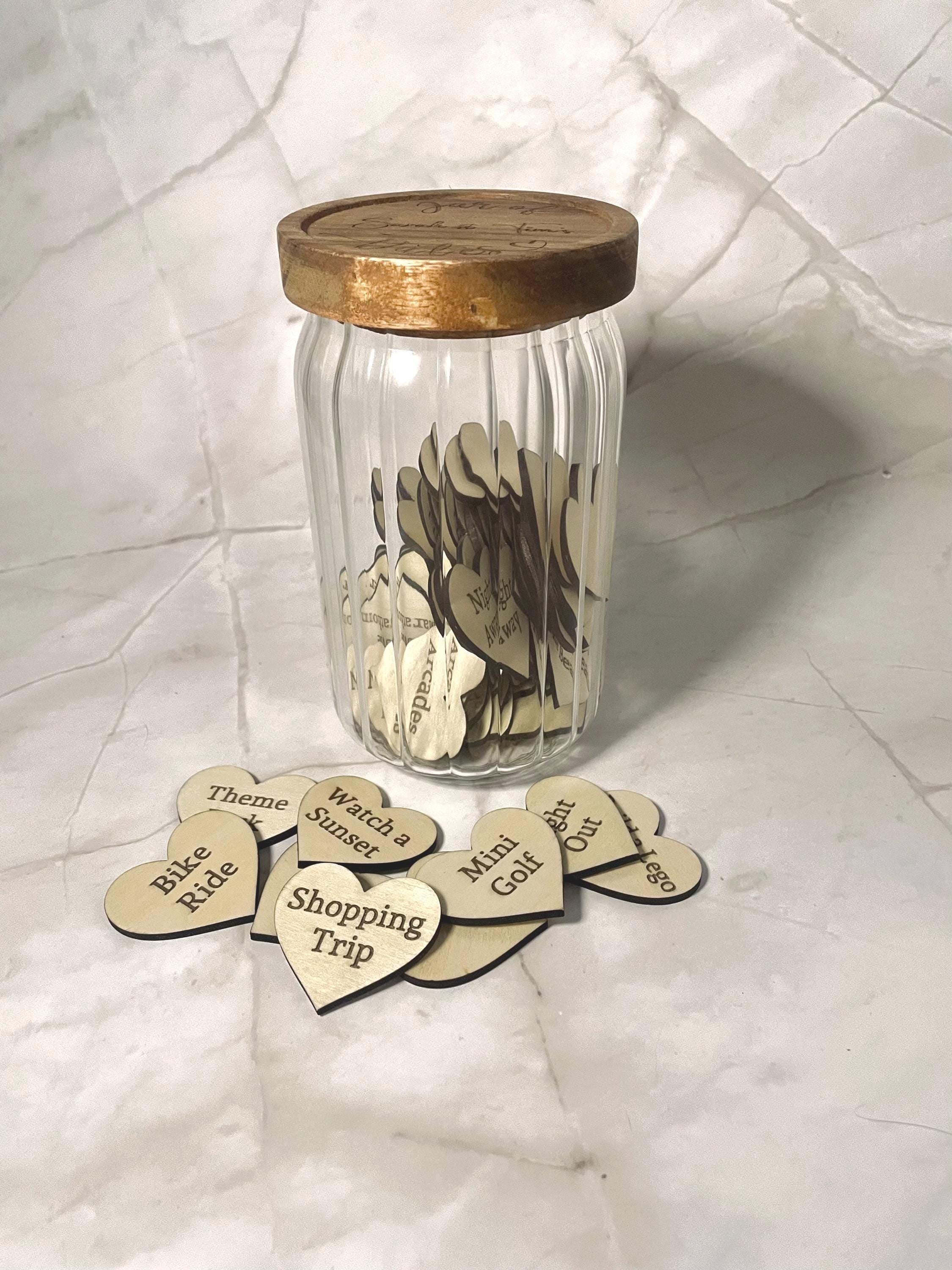 Personalised Date Night Jar | 52 Date Ideas | Wedding Gift for Couples | Valentine’s