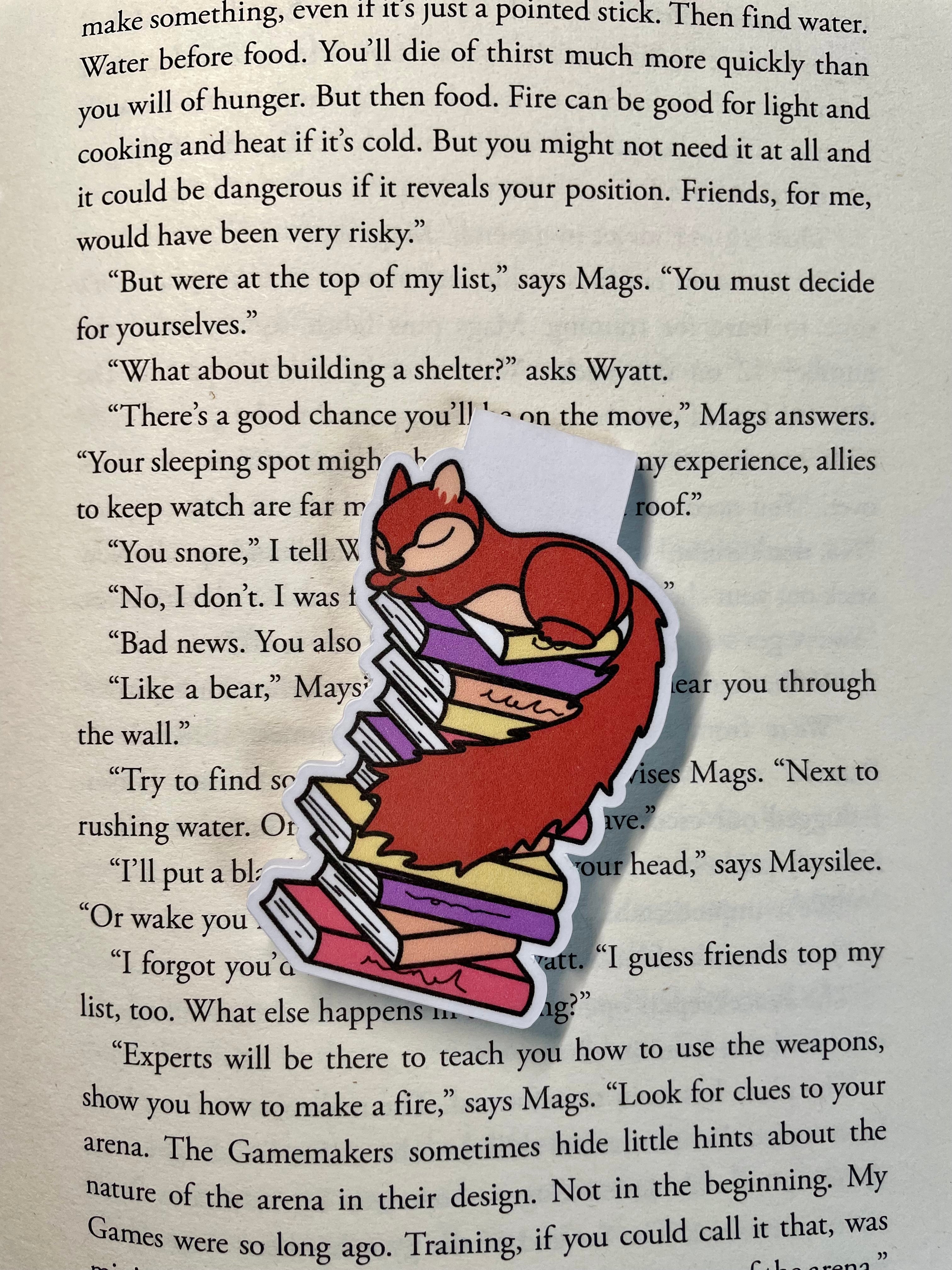 Sleeping Squirrel- Magnetic Bookmark