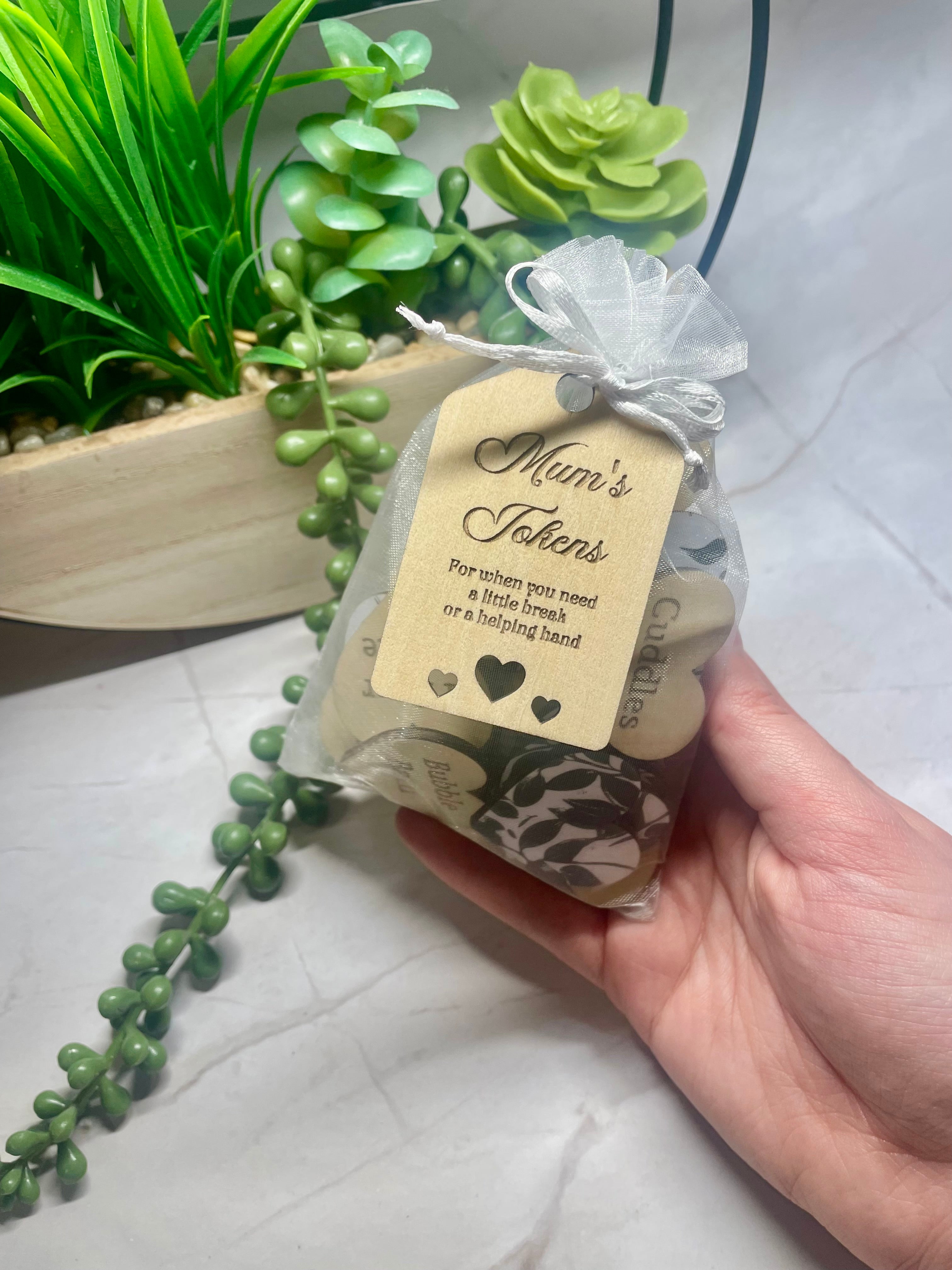 Mum’s Wooden Reward Tokens – Mother’s Day Gift Set