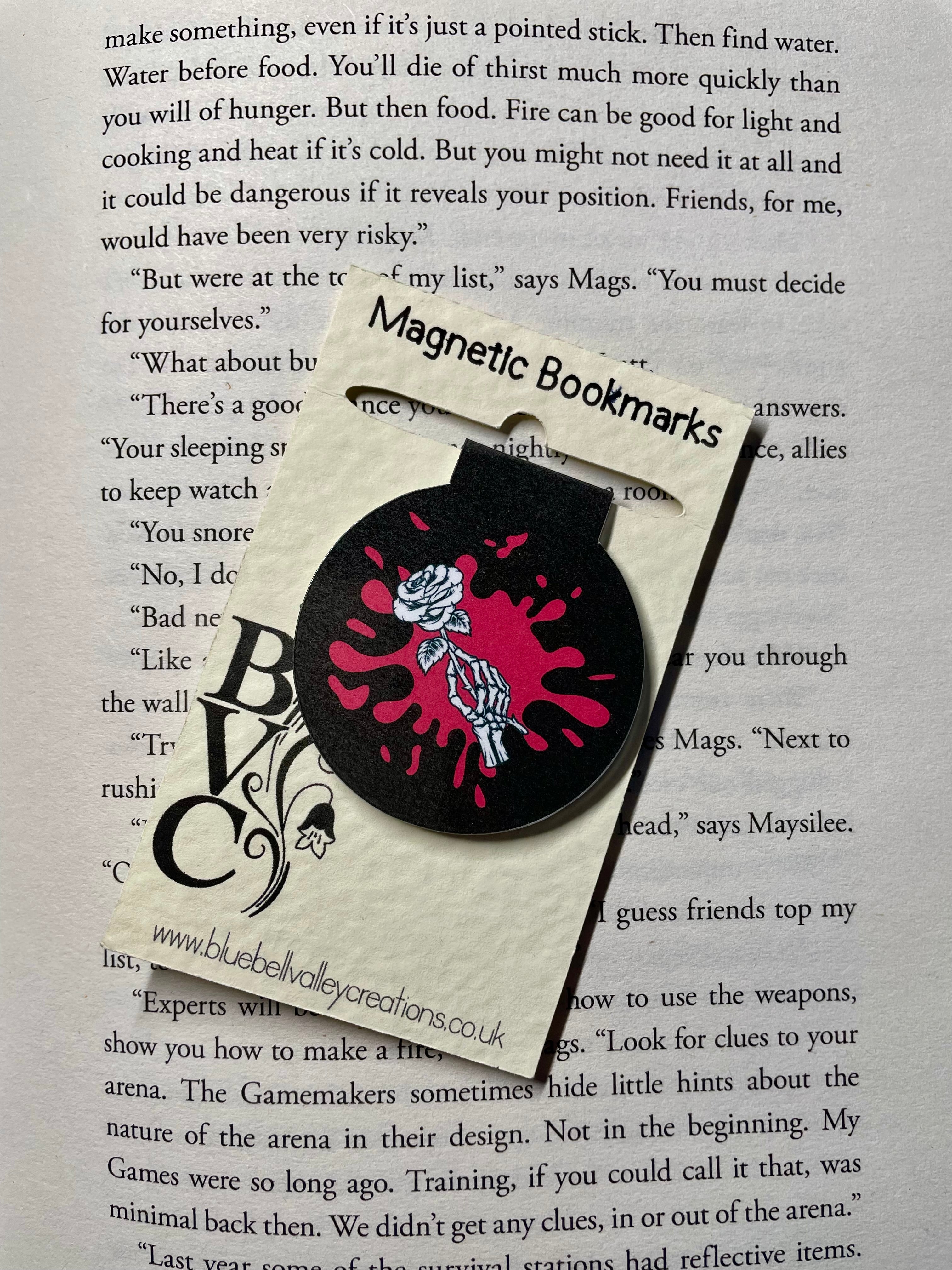 Blood Rose- Magnetic Bookmark