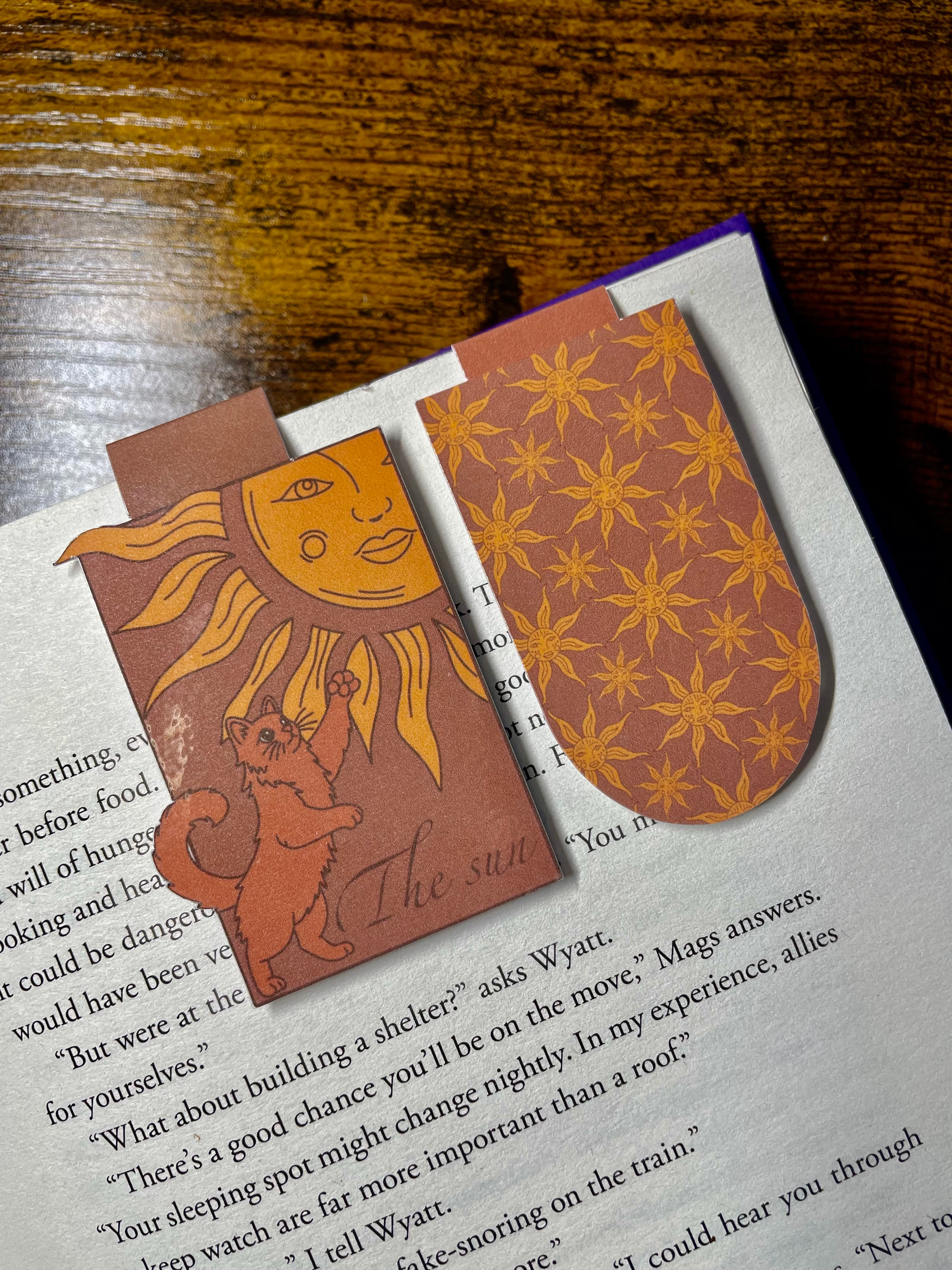The Sun Cat Tarot Design- Magnetic Bookmark