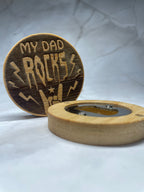 Engraved Bamboo Magnetic Bottle Opener – Dad Gift