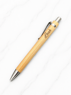 Personalised Wooden Sticky Note Holder with Pen – Desk Organiser