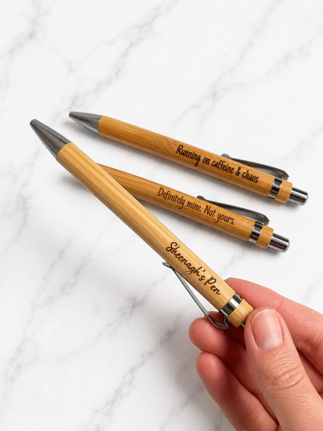 Funny Personalised Engraved Bamboo Pen