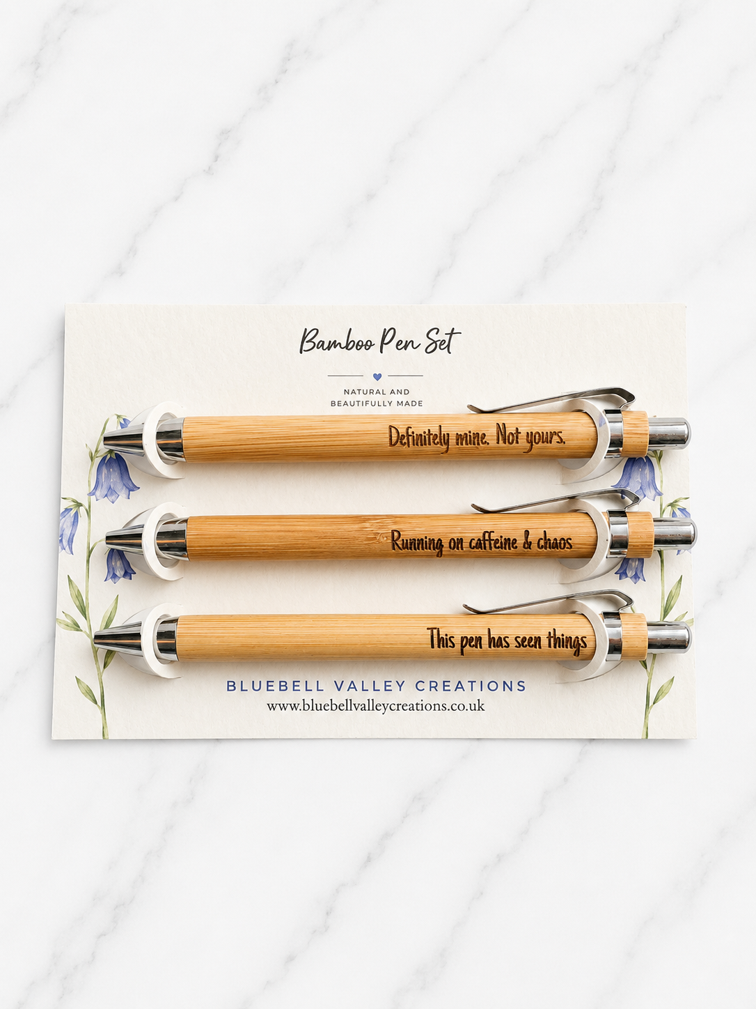 Funny Personalised Engraved Bamboo Pen