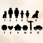 Personalised Wooden Family Key Holder – Custom Name or “Our Family” Key Rack