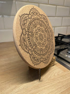 Mandala Cork Trivet