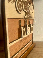 Personalised Ride Tracker with Number Tiles – Bike, Motocross or Motorbike Gift