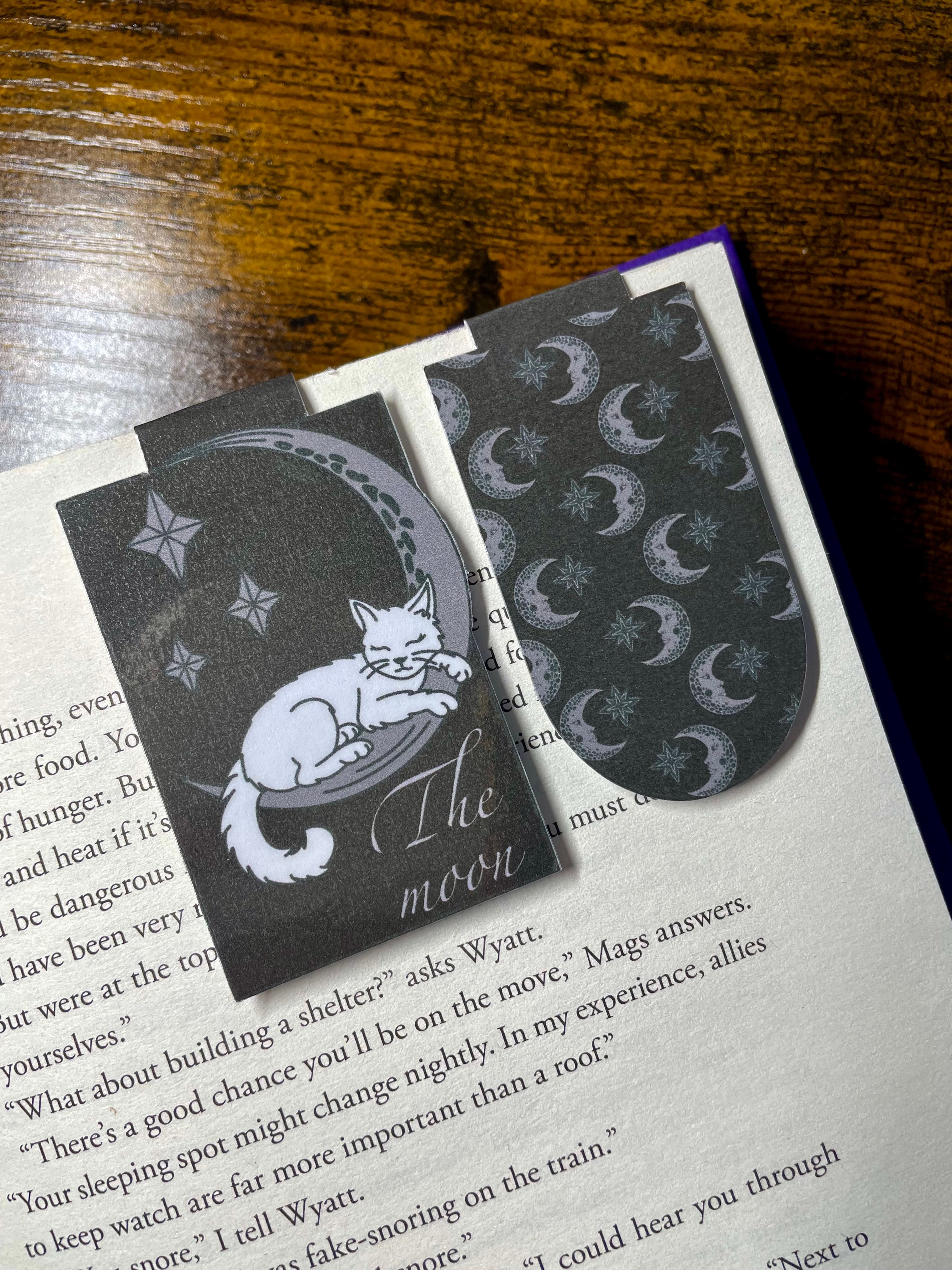 The Moon Cat Tarot Design- Magnetic Bookmark