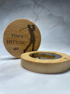 Personalised Bamboo Magnetic Bottle Opener – Golf Lover Birthday Gift