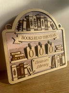 Personalised Books Read Tracker – Stand or Hanging Reading Counter Gift