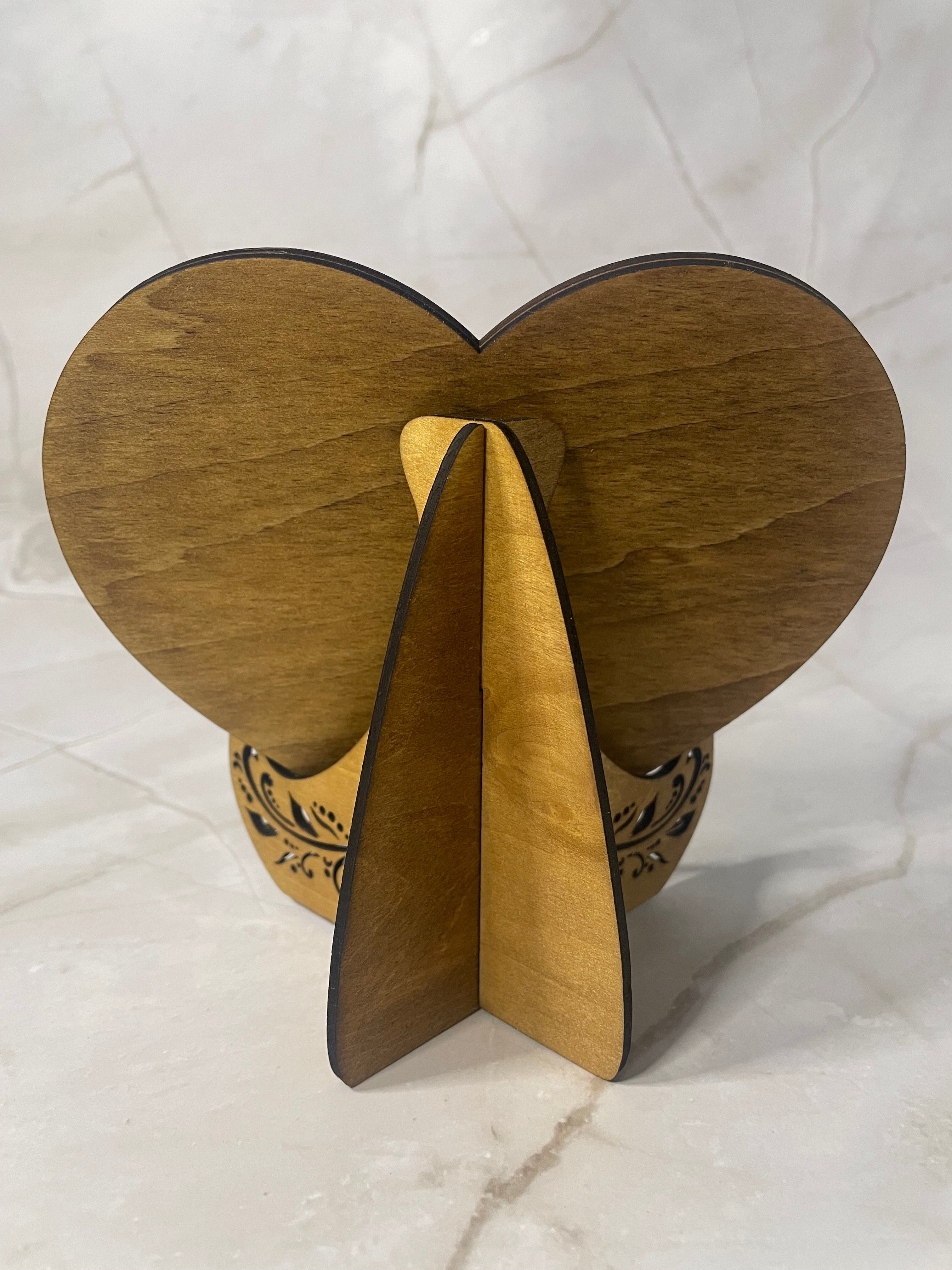 Personalised Wooden Jigsaw Puzzle Heart Frame Decoration - Custom Photo