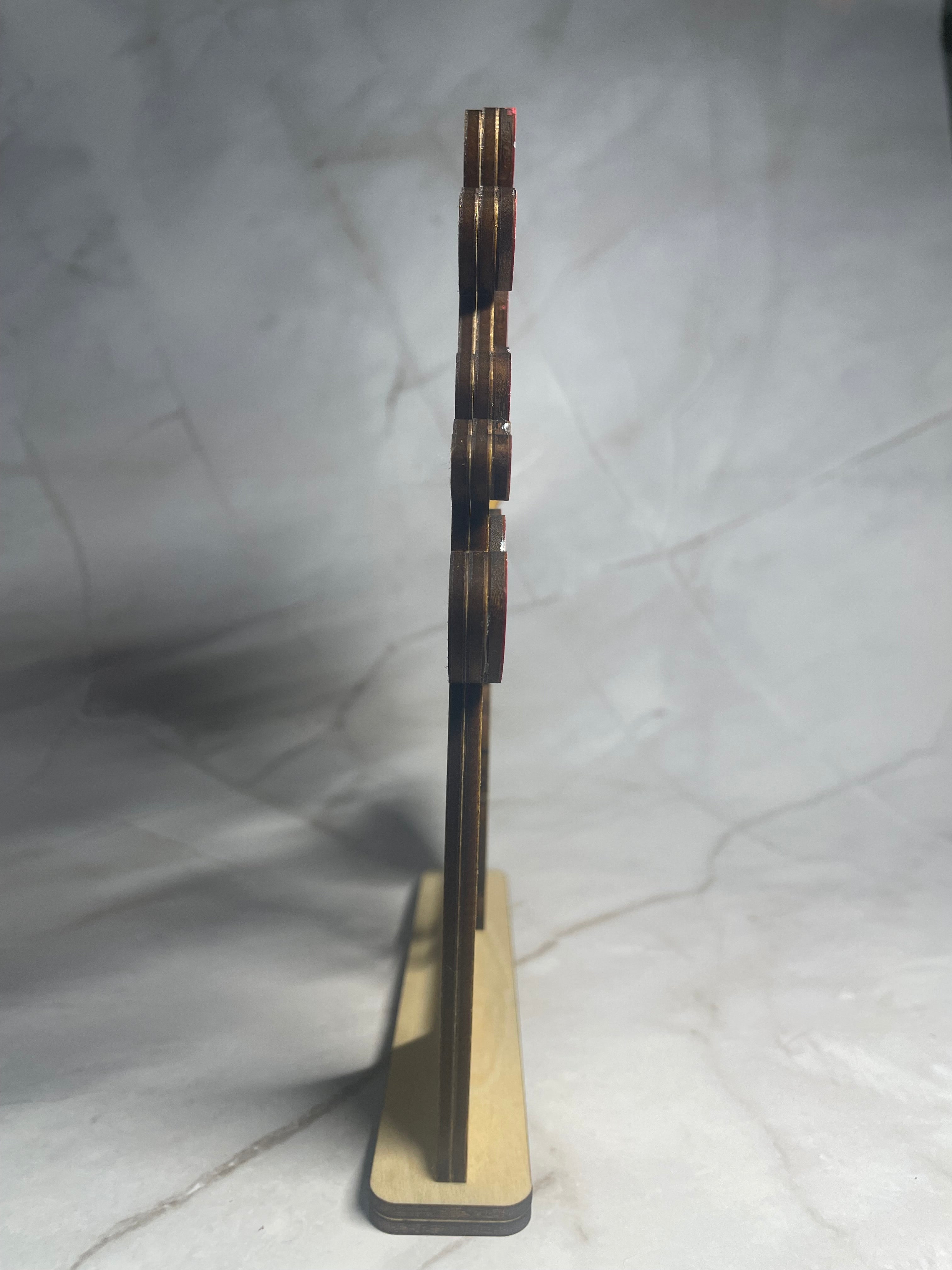 Personalised Couple Decorative Keepsake |  5 Year Wooden Anniversary Gift