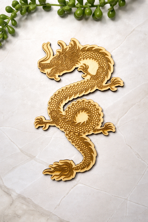 Wooden Dragon Bookmark Wide Shot 