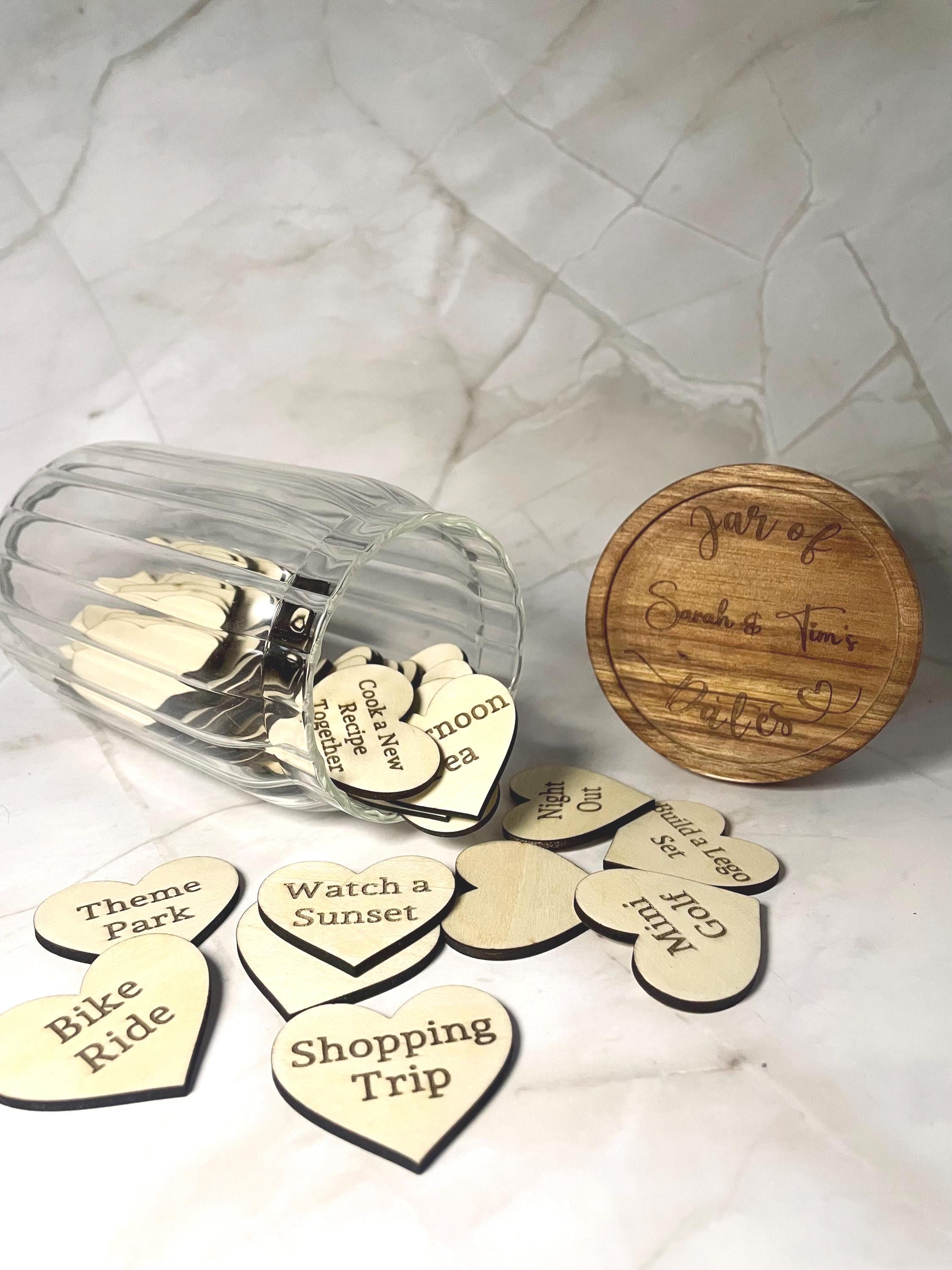 Personalised Date Night Jar | 52 Date Ideas | Wedding Gift for Couples | Valentine’s