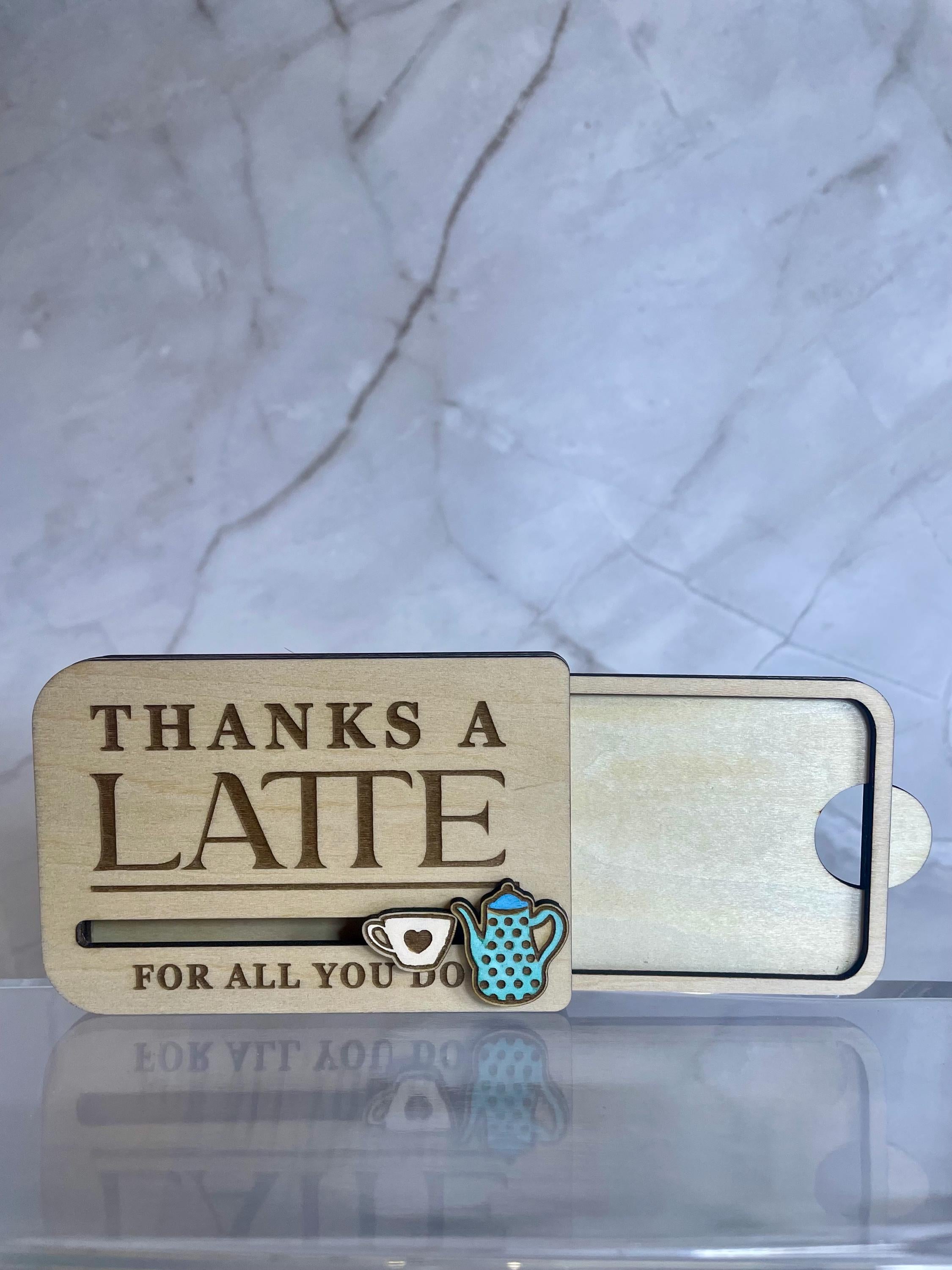 Thanks A Latte Gift Card Holder