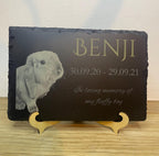 Personalised Slate Memorial Plaque | Custom Photo Memorial | Pet Memorial Gift | Remembrance Keepsake