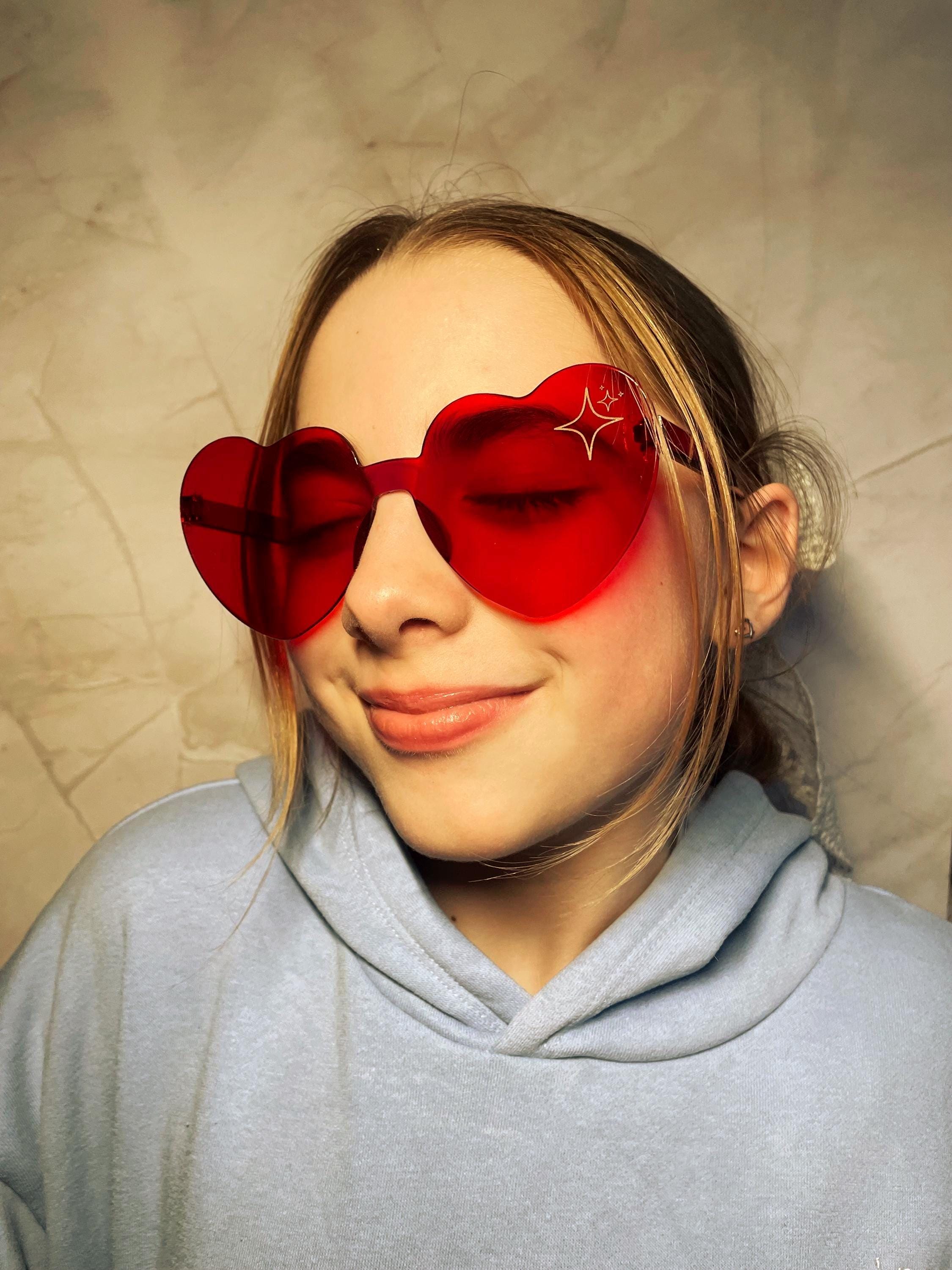 Personalised Heart Glasses - Party - School Leavers