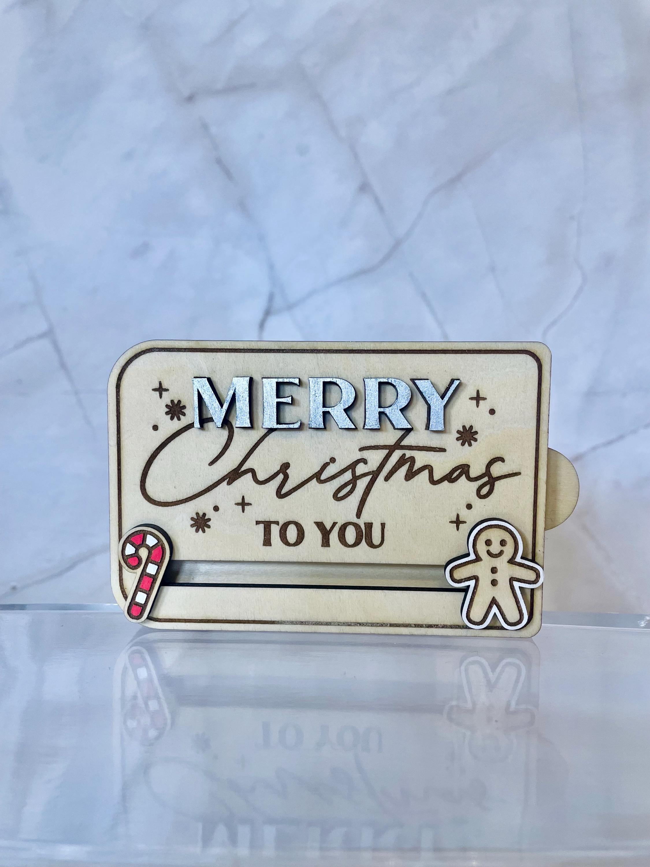 Merry Christmas Gift Card Holder